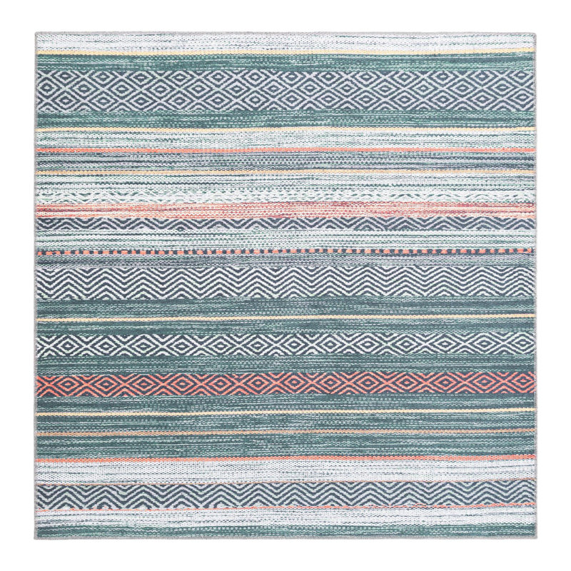 Tapis lavable Noelani Dakota Fields Yara, Carré 5 pi