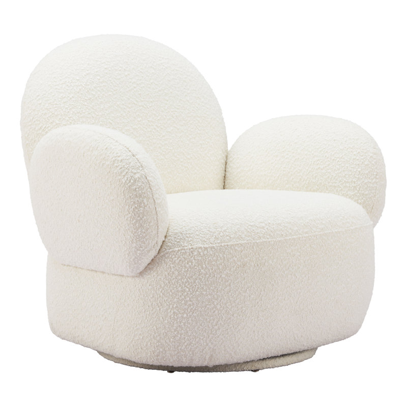 Chaise pivotante blanche