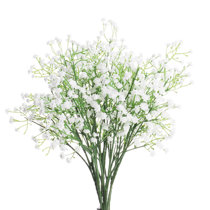 15pcs Faux Breath White Artificial Gypsophila Stem Baby's Breath Bouquet