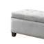 Banc de rangement / repose-pieds gris Lanpher