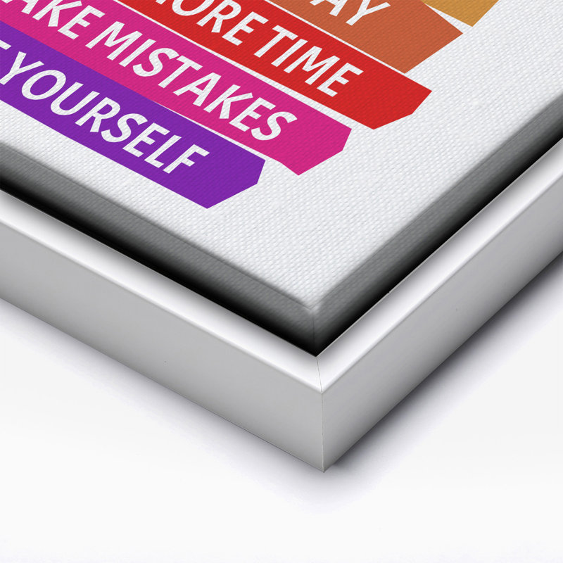 It's Okay to Not Be Okay, Canvas, 12"H x 16"W, White Framed