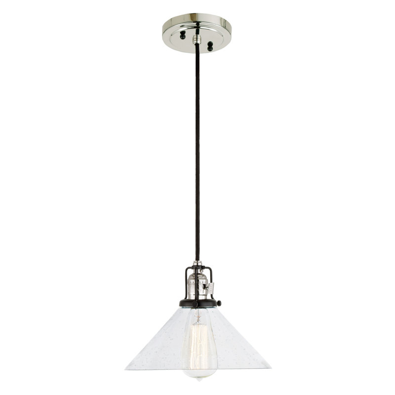 Branton 1 - Light Single Pendant, Polished Nickel
