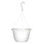 Panier suspendu en plastique 10 pouces blanc (paquet de 4)