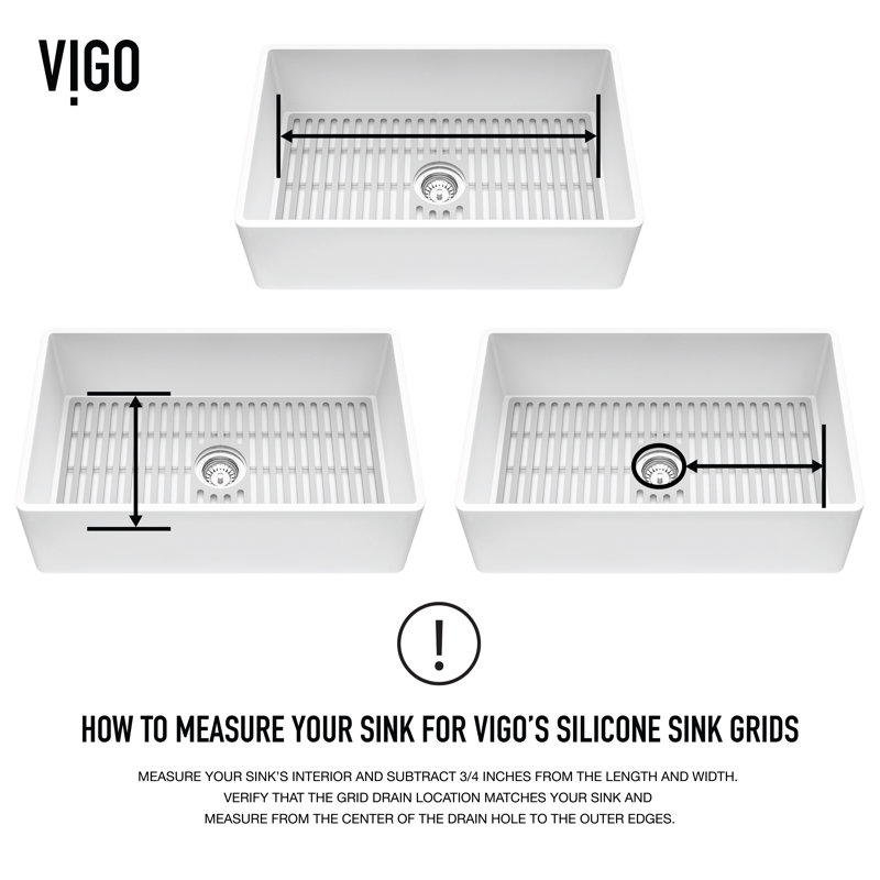 Silicone Grid 27" L x 15" W Silcone Bottom Sink Grid for 30 in. Single Bowl Kitchen Sink, Black