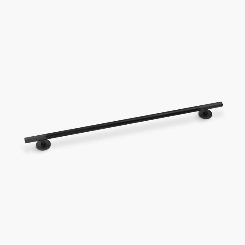 Biscayne Peened Grab Bar Matte Black 42 in, Biscayne Grab Bar - Peened 36 in