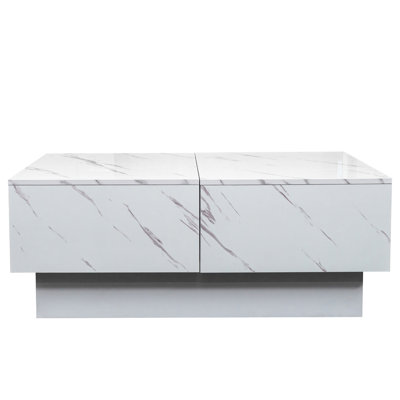 Living Room Extendable Desk With Sliding Mechanism And Hidden Storage Options Table Feature Area In White