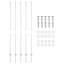 Vidaxl Fence Posts 10 Pcs U-Channel Galvanised Steel-114619015-114619012