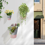 Chandlar Handmade Metal Wall Planter (3 Of Set )