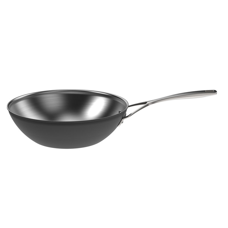 Demeyere Black 5 Stainless Steel With Ceramic Exterior Coating 3.2-Qt Wok