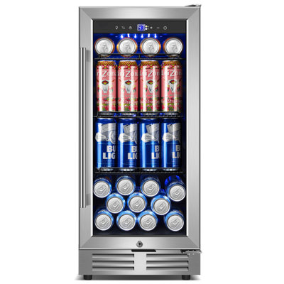 4-Piece Kitchen Appliance Package With 36" 4.5 Cu. Ft. Slide-In Gas Range, 30" Ducted/Ductless Under Cabinet Range Hood, 15" Built-In/Freestanding Beverage Refrigerator And Wine Refrigerator, Stainless Steel