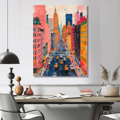 Rose, gratte-ciel de New York II - art mural de New York