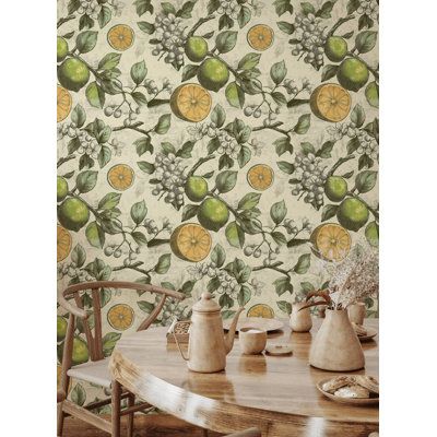 Adhésif mural citron citron