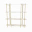 Bibliothèque standard en acier inoxydable H 71 po x l 63 po Hardev-1176037762