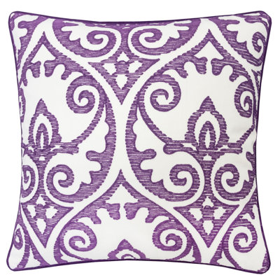 Embroidered Throw Pillow