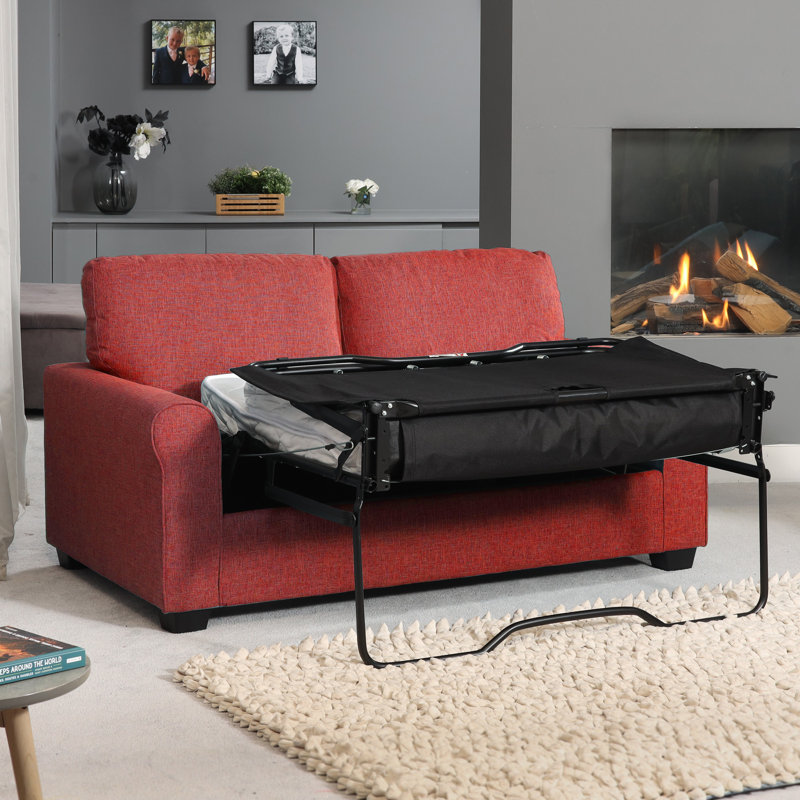 Alaziah 2 Seater Sofa Bed, Red