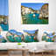 Coussin lombaire panorama water beach