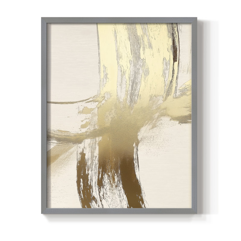 "Abstract", abstrait encadré, prêt à accrocher, H 10 po x l 8 po, Gris