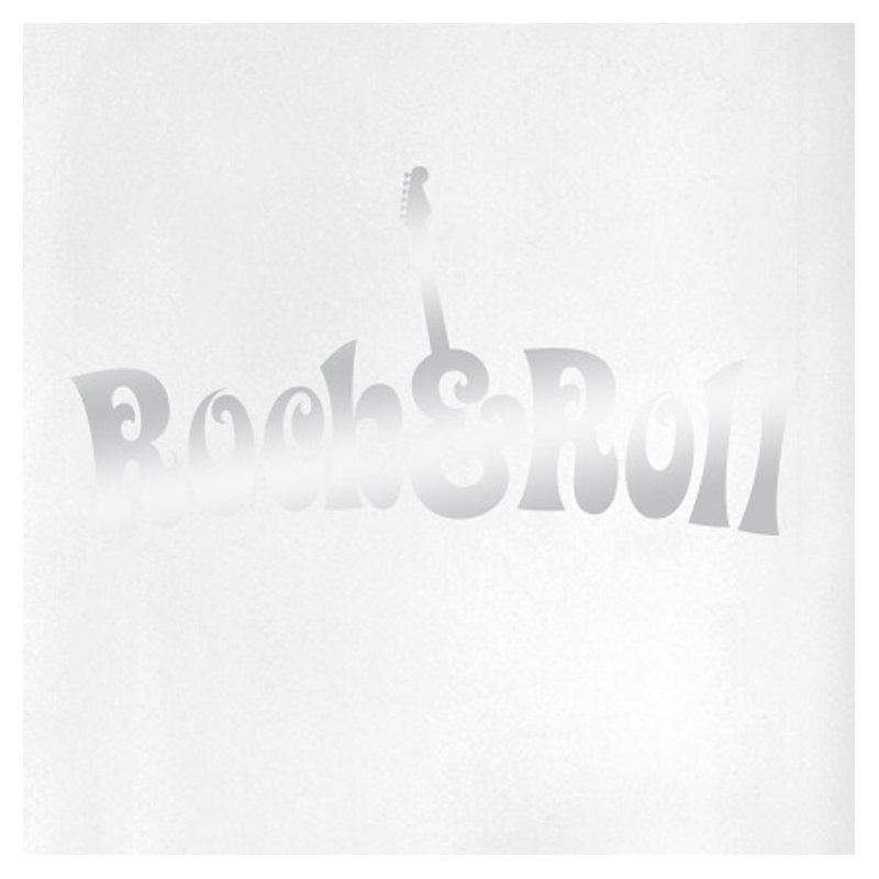 Entertainment Wall Decal, Shiny Silver