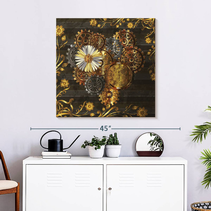 Kerner Steampunk Daisy, 30" H x 30" W