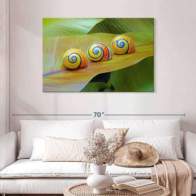 Brampt Cuban Snails, 30" H x 45" W