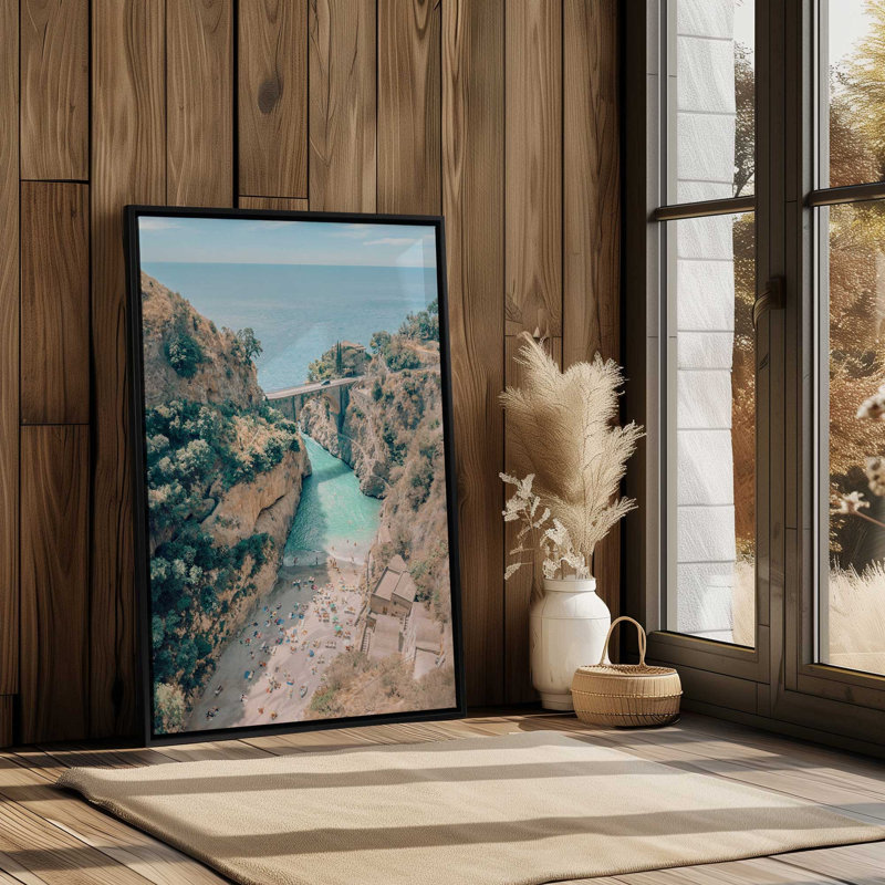 Costa Amore, reproduction d'art sur toile, 8 po x 12 po, Cadre flottant blanc opaque
