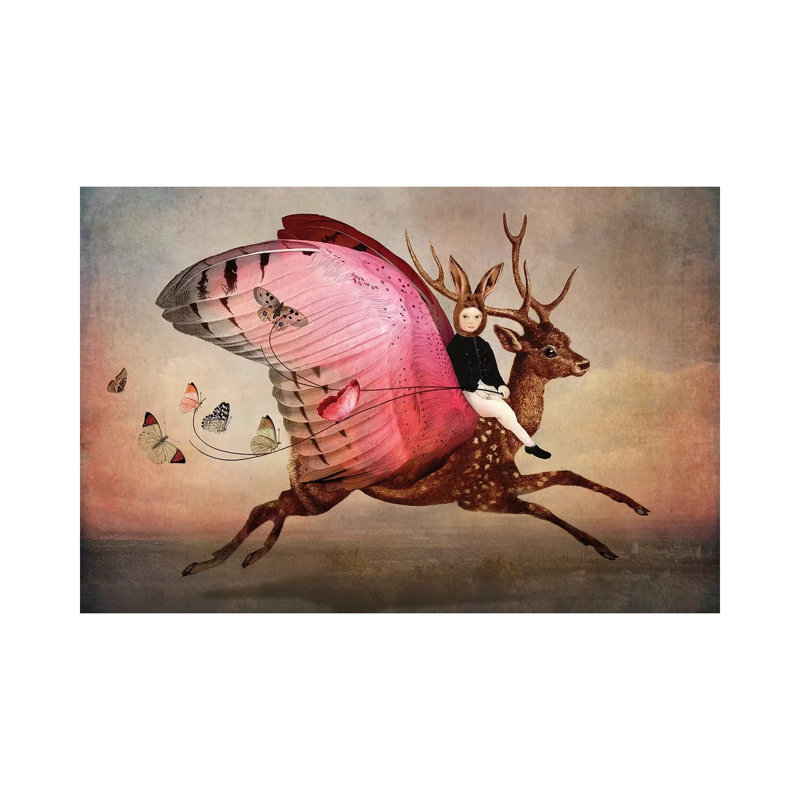 «Enjoy the Ride» par Catrin Welz-Stein, reproduction, H 26 po x l 40 po x P 1,5 po, Toile tendue