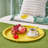 Jarrion End Table Set with Storage Bag Tray Top Foldable X-Shaped Legs-1022923314