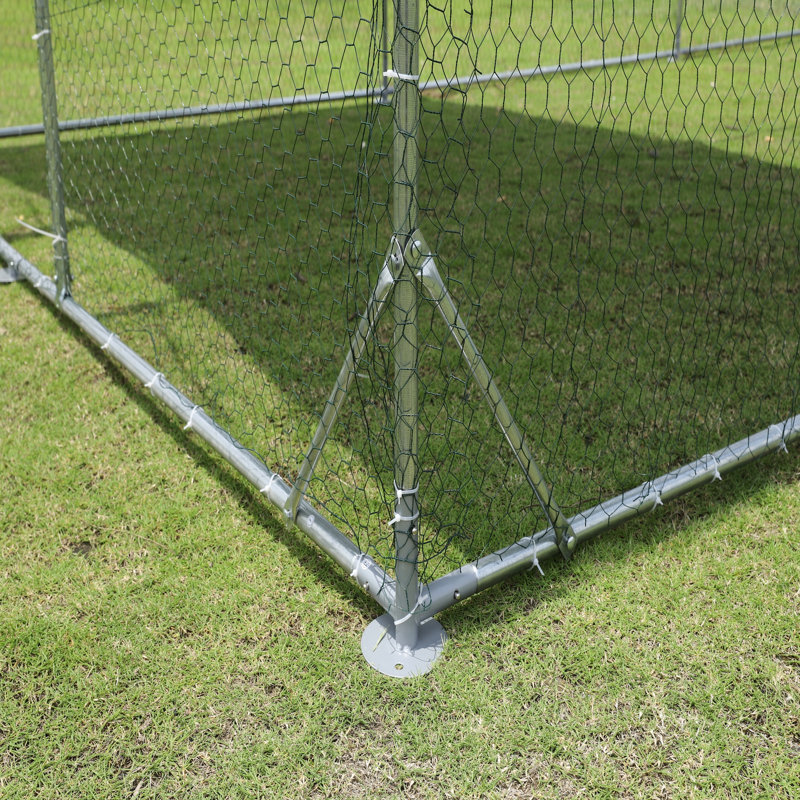Cage à poules en métal imprégnée de fil d'acier de grande taille One Support