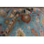 Tapis oriental bleu à motif floral Palace taille Oushak 12 x 15