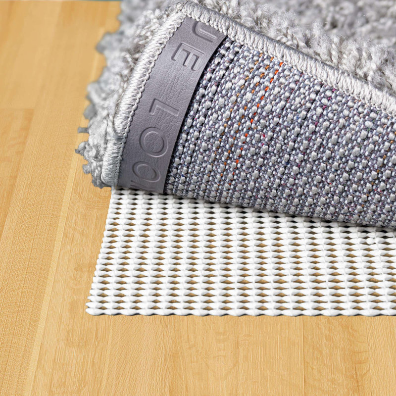 Non-Slip Dual Surface 0.1'' Thick Rug Pad, Round 5'1"