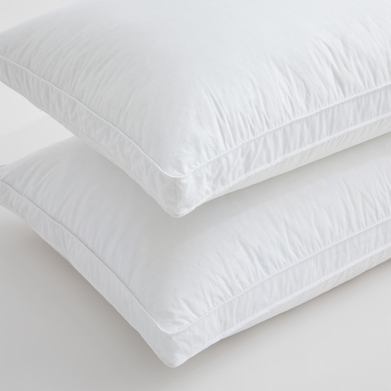 Plush-Firm Goose Down & Feather Pillow, King