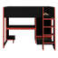 Lit mezzanine double avec bureau intégré-1047947225