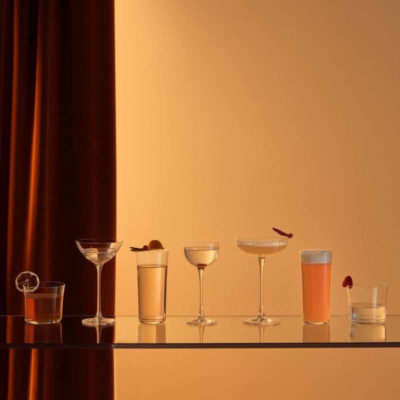 Clear Lead-Free Crystal Water Glass Set