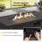 42'' Propane Fire Pit, 50,000 Btu Auto-ignition Gas Fire Pit Table, Outdoor Fire Tables With Lid And Glass Stone For Outside, Garden, Backyard