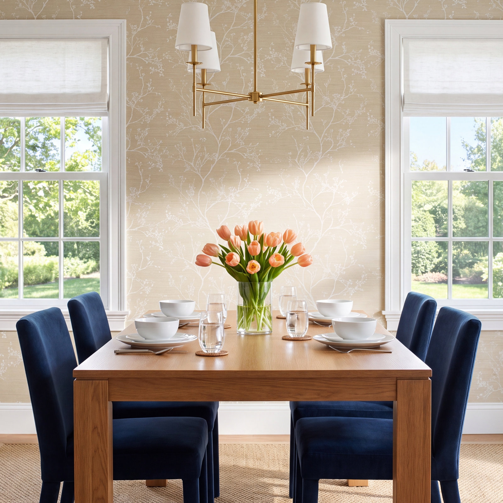 Twiggy Sisal Wallpaper, Gold/Ivory
