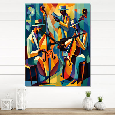 Jaliea - Music Jazz Wall Clock -  East Urban Home, F0DDCA14EC8541F1A3CF8C8D9F0511FD