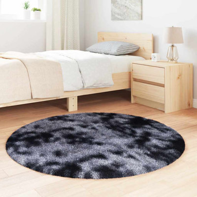 Shaggy Rug High Pile NAVARRA Dark Grey Polyester
