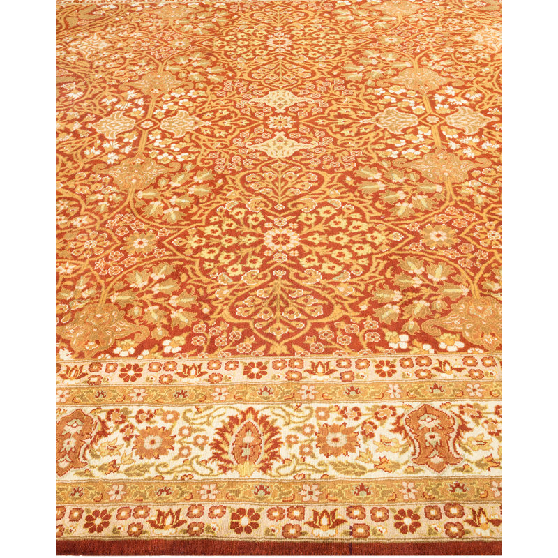 Hand-Knotted Multicolor Wool Oriental Area Rug 6'2" x 8'10"