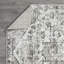 Tapis oriental gris en polypropylène tissé à la main Raghdah-1511613344