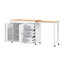 74.8" Kitchen Island With Extendable Dining Table-1619657289