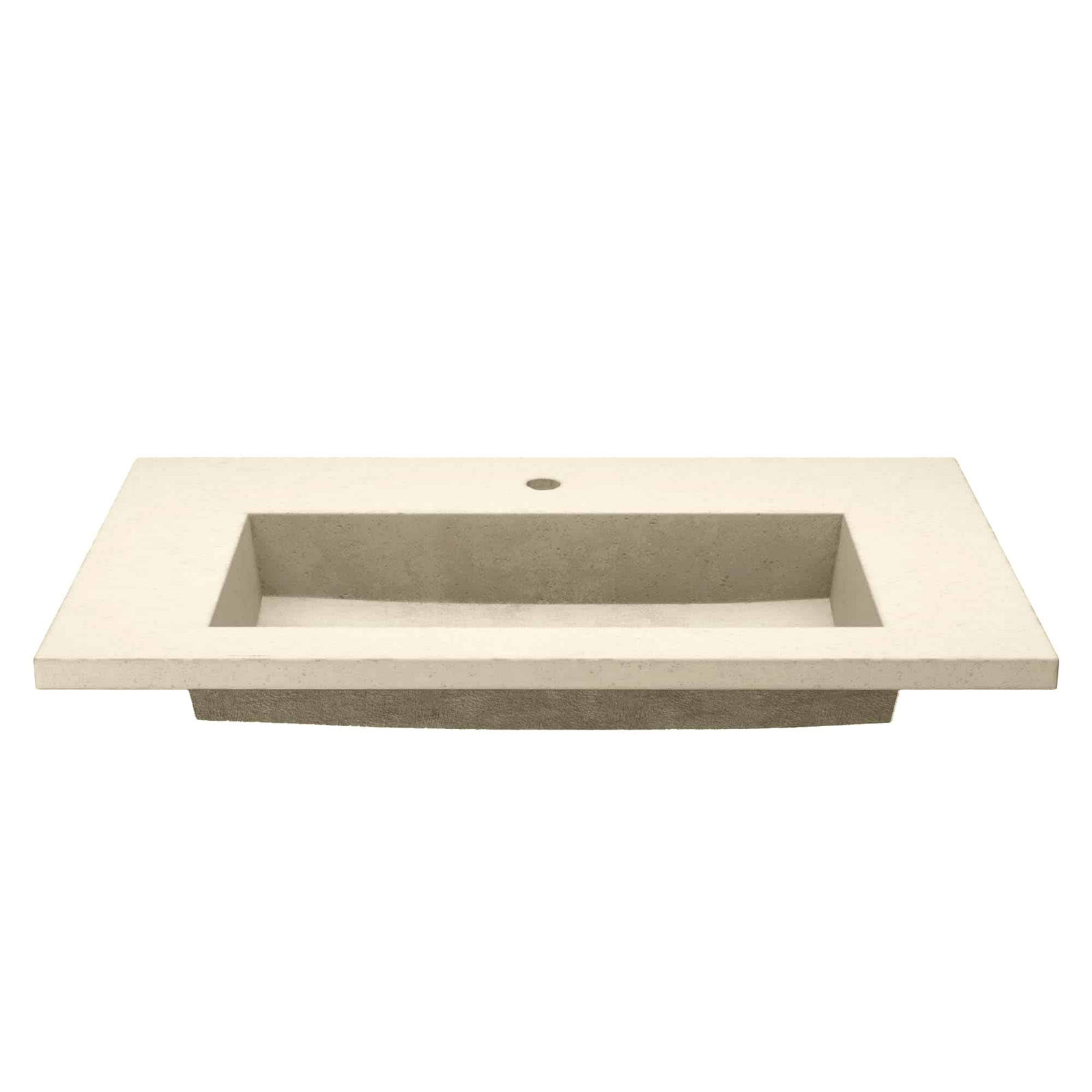 NativeStone Capistrano Vanity Top with Sink, Sand, Single