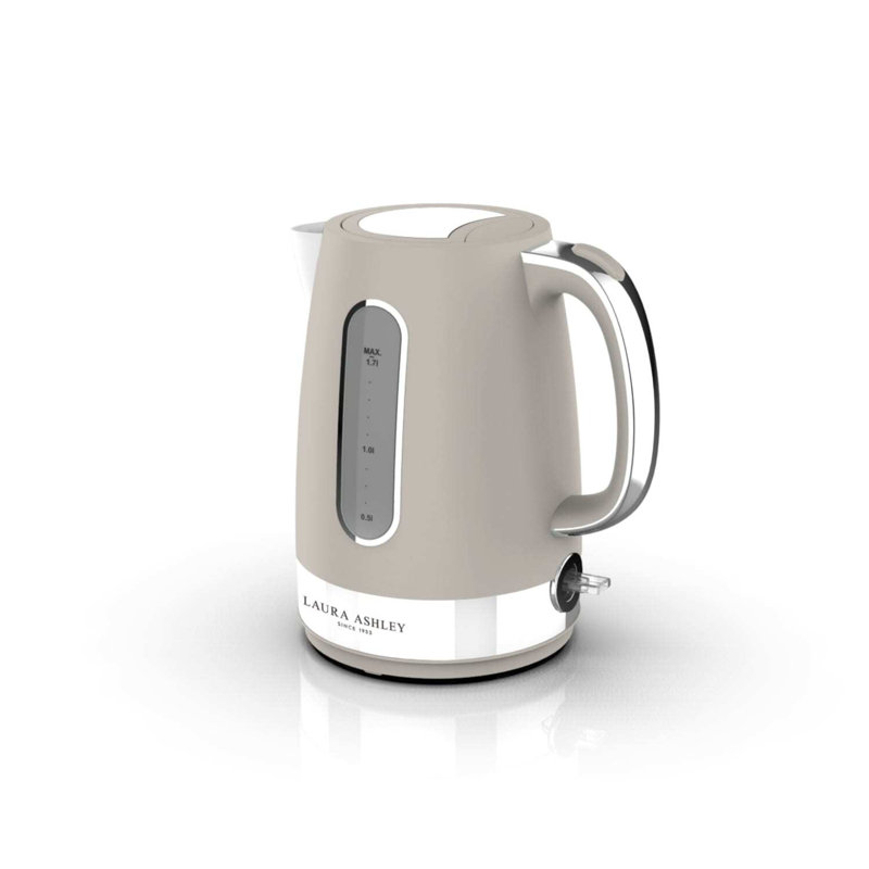 Laura Ashley 1.7L Electric Tea Kettle, Dove Grey