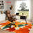 Autumn Maple Leaf Area Rug, Vibrant Fall Colors, Machine Washable Non Slip, Indoor Decor for Living Room Bedroom Entryway Front Door Kitchen Balcony Apartment Cozy Home-129036991