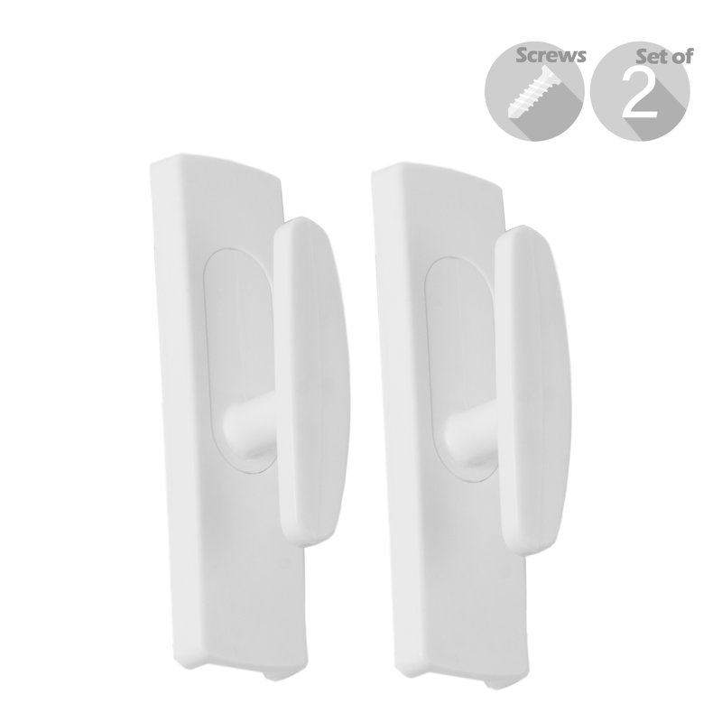 Accessoire de quincaillerie de rideau 0,75 po Bakerhill, Blanc