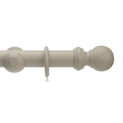 Keswick Wood 5cm Single Curtain Pole