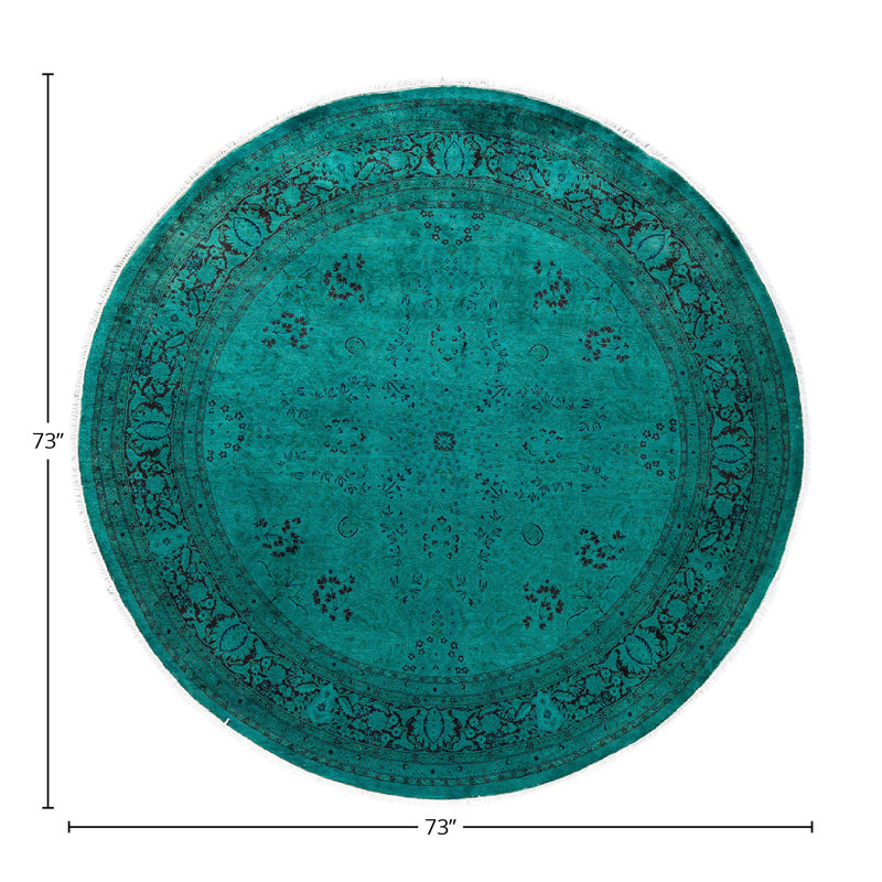 Cloyed One-of-a-Kind 6' 1" X 6' 1" Hand Knotted Area Rug