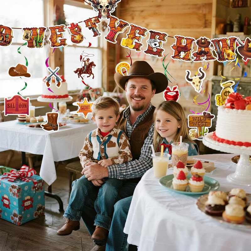 Western Cowboy Articles de fête, 13 pièces Cowboy
