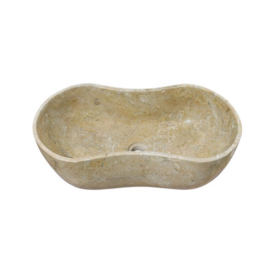 Bathroom Vessel Sink, Polished Surface, Natural Stone, Genuine Marble, Real Marble