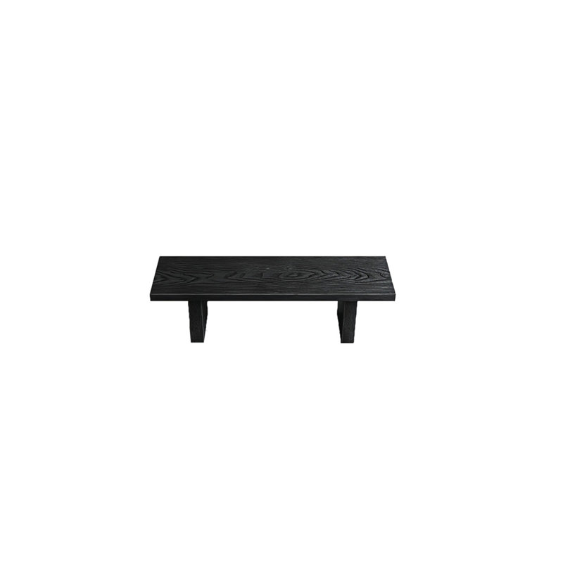 Banc en bois massif Maudene, H 17,71 po x l 62,99 po x P 13,77 po