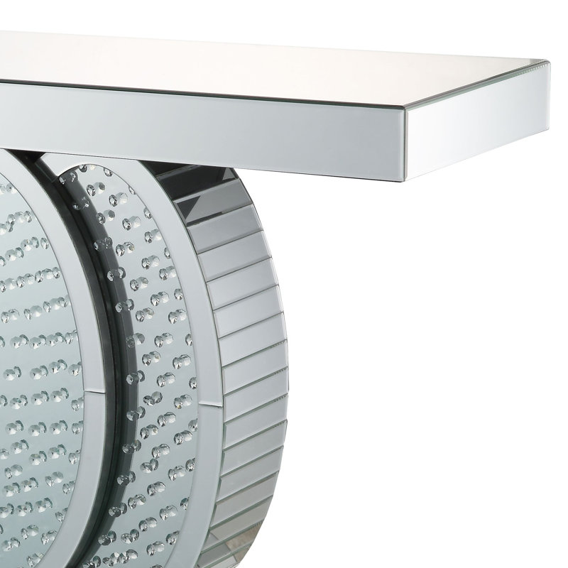 Console, miroir et faux cristaux